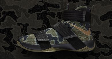 Nike a tenisky vojenského stylu LeBron Soldier 10 Camo