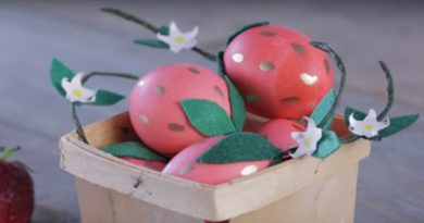 Jak udělat velikonoční vajíčka jako sladké jahody