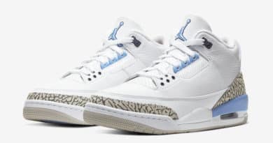 Tenisky Air Jordan 3 UNC White and Blue