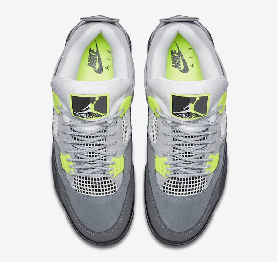 Tenisky Air Jordan 4 Neon Cool Grey Volt