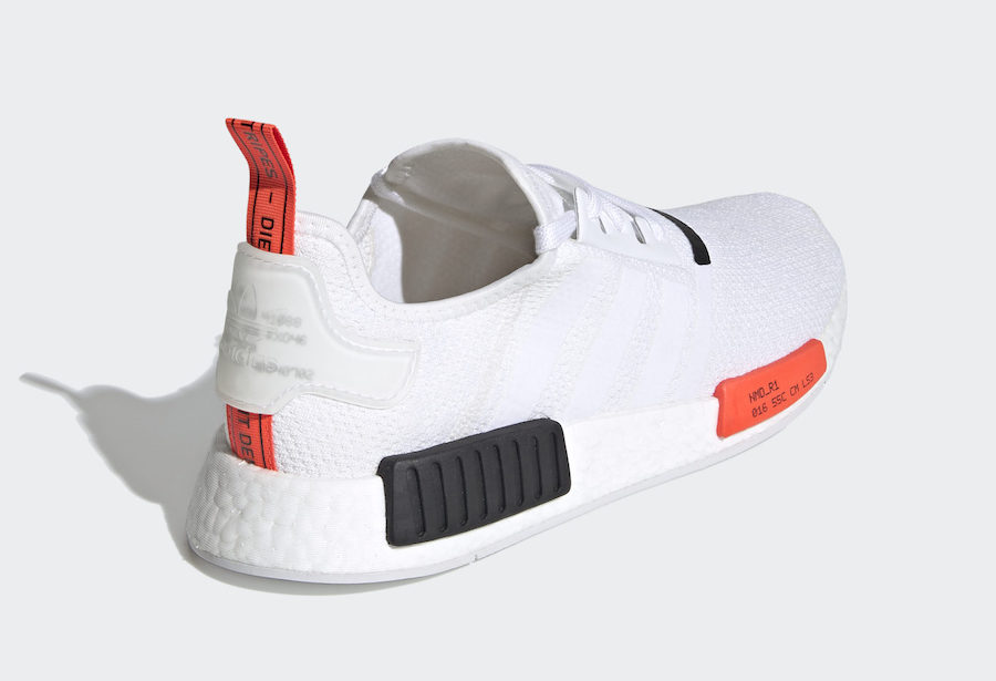 Tenisky adidas NMD R1 White Solar Red EH0045