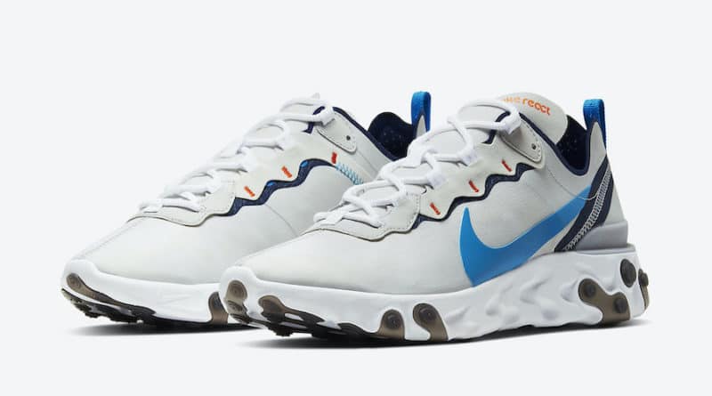 Tenisky Nike React Element 55 Vast Grey Clear Blue