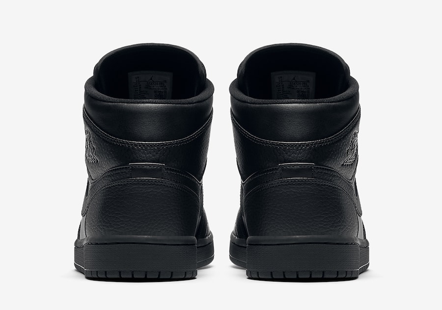 Tenisky Air Jordan 1 Mid Triple Black 554724-091