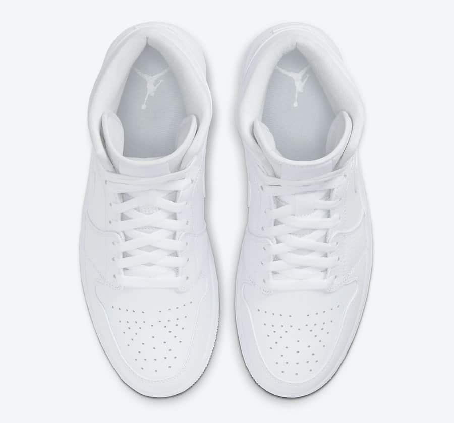Tenisky Air Jordan 1 Mid Triple White 554724-130
