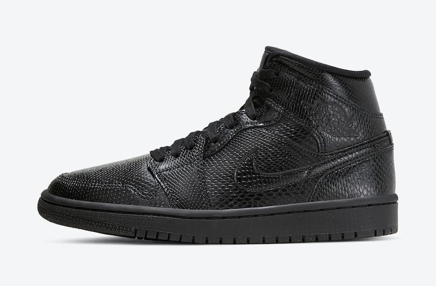 Tenisky Air Jordan 1 Mid Black Snakeskin