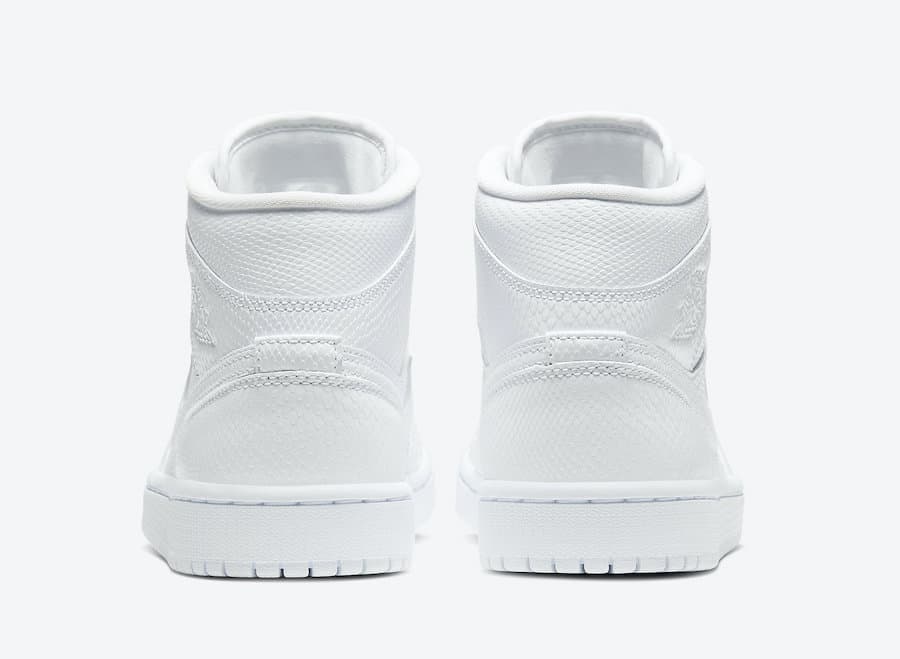 Tenisky Air Jordan 1 Mid White Snakeskin