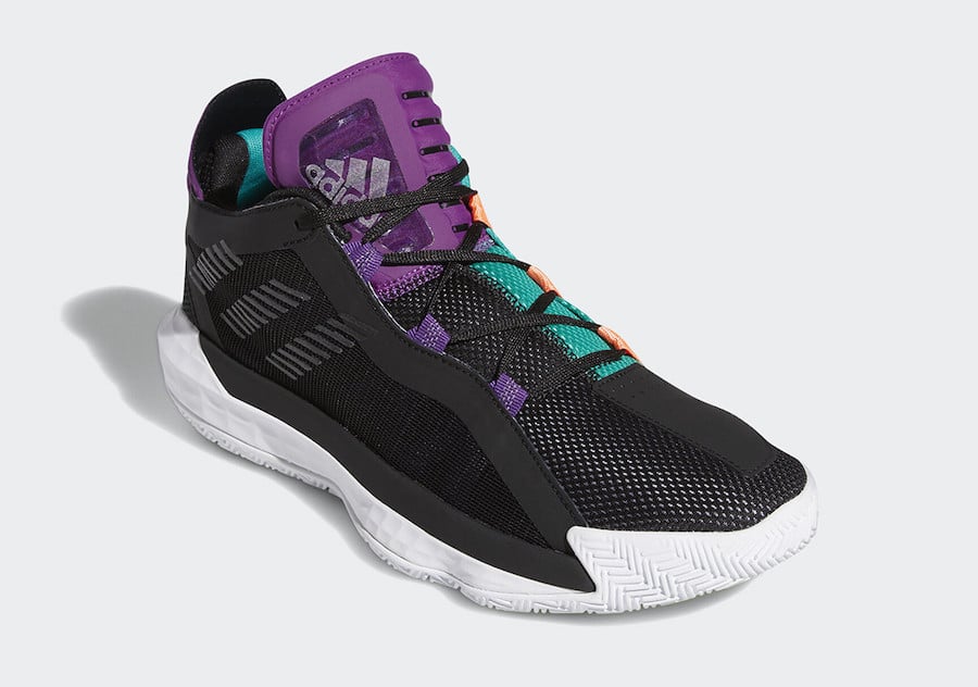 Tenisky adidas Dame 6 Black Purple Teal EH2071