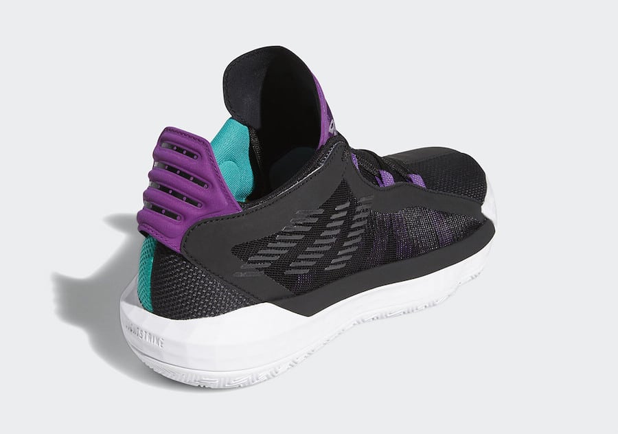 Tenisky adidas Dame 6 Black Purple Teal EH2071