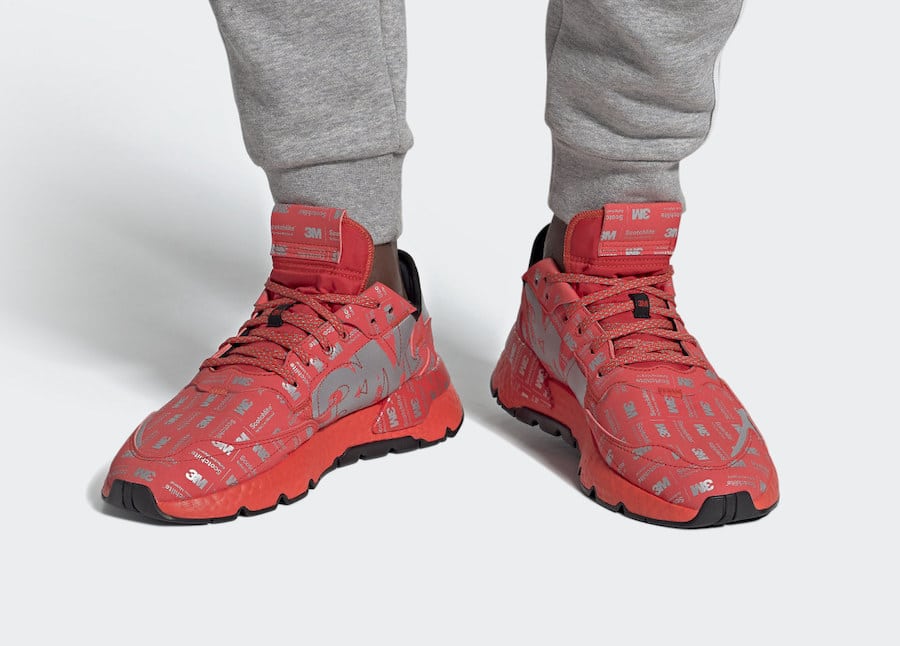 Tenisky adidas Nite Jogger Reflective Red FV3621