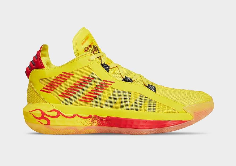 Tenisky adidas Dame 6 Yellow Hot Rod FW8498