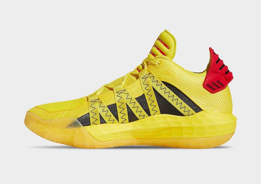 Tenisky adidas Dame 6 Yellow Hot Rod FW8498