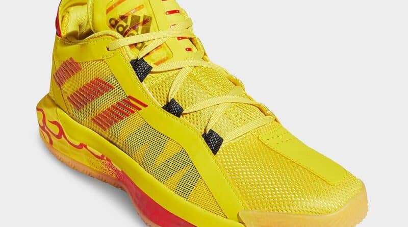 Tenisky adidas Dame 6 Yellow Hot Rod FW8498