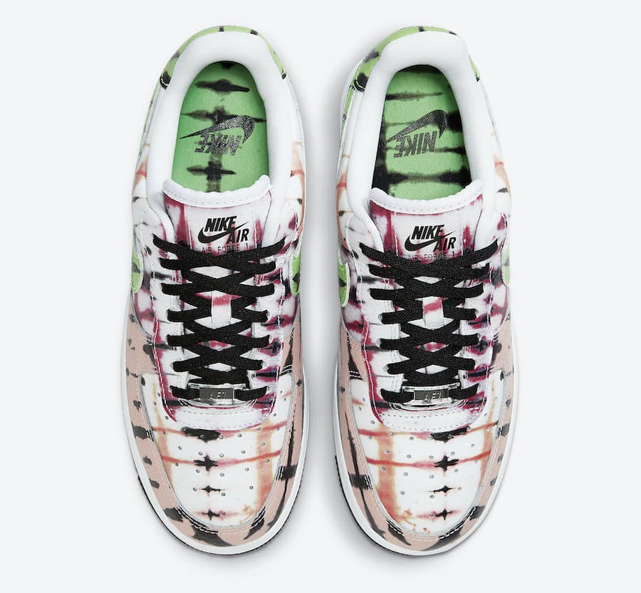 Tenisky Nike Air Force 1 WMNS Black Tie Dye CW1267-101