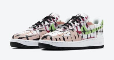 Tenisky Nike Air Force 1 WMNS Black Tie Dye CW1267-101