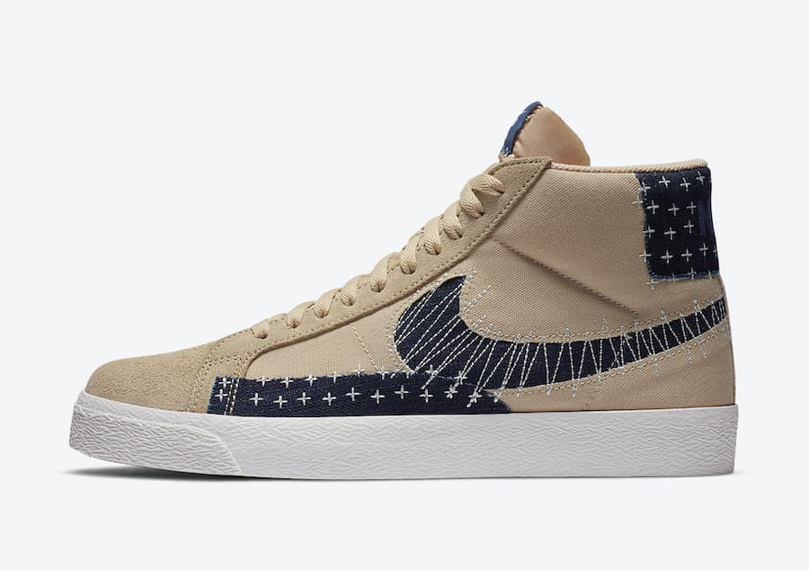Tenisky Nike SB Blazer Mid Sesame Denim CT0715-200
