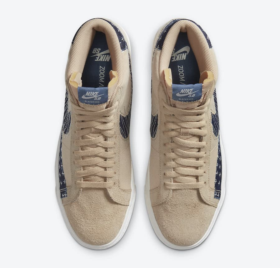 Tenisky Nike SB Blazer Mid Sesame Denim CT0715-200