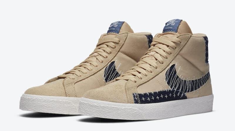 Tenisky Nike SB Blazer Mid Sesame Denim CT0715-200