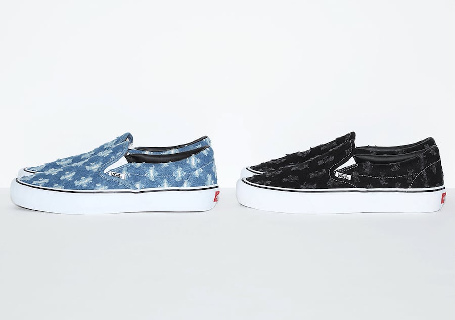 Supreme x Vans Sk8-Hi Pro and Vans Slip-On Pro