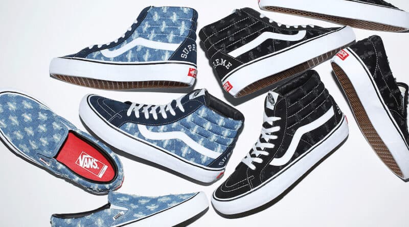 Supreme x Vans Sk8-Hi Pro and Vans Slip-On Pro