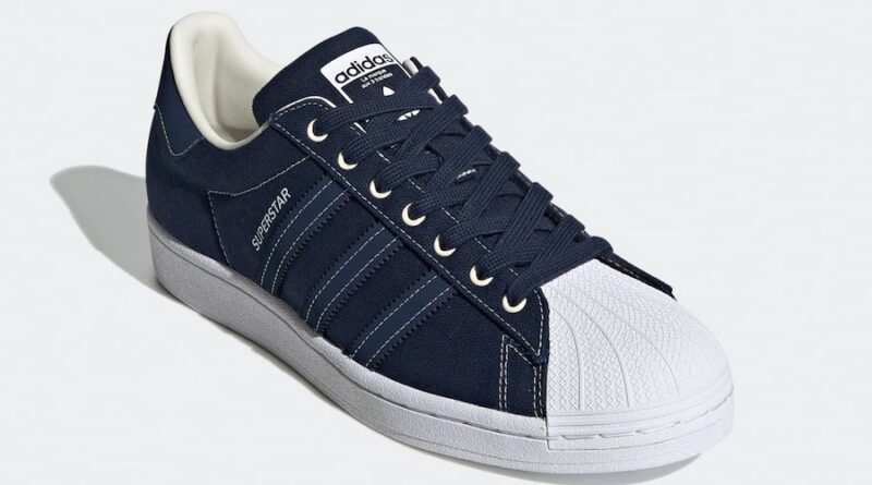 Tenisky adidas Superstar Canvas Blue FW2652