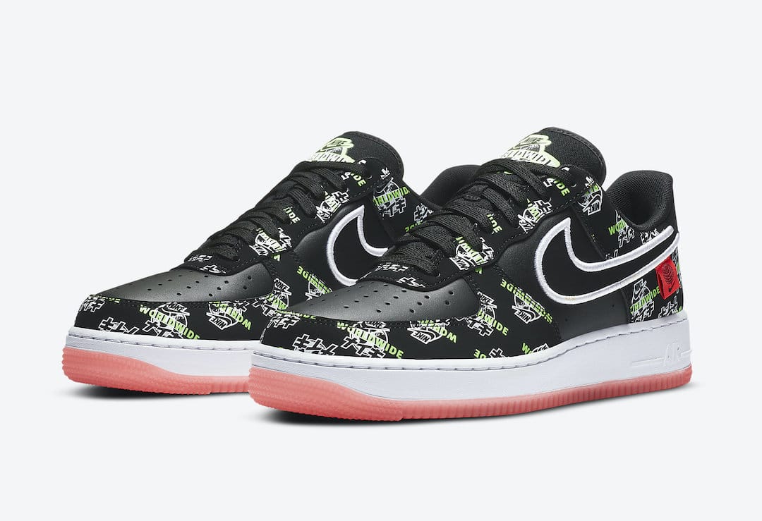 air force 1 worldwide pack black