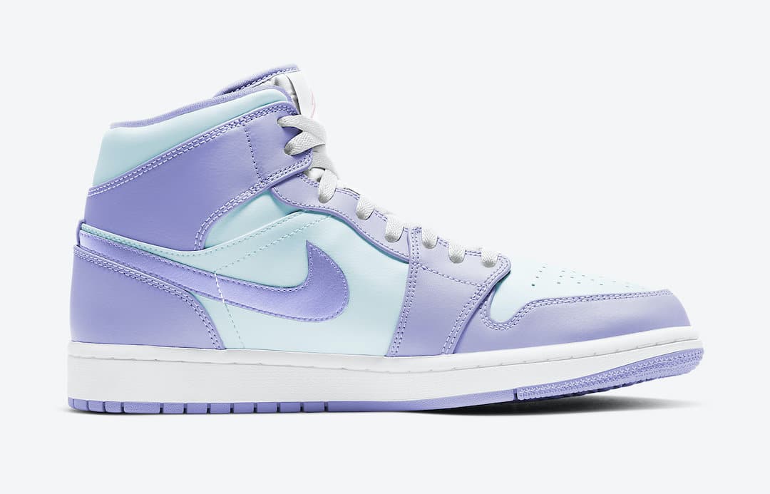 Tenisky Air Jordan 1 Mid Purple Aqua 554724-500