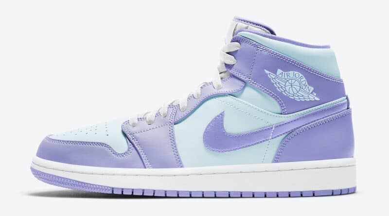 Tenisky Air Jordan 1 Mid Purple Aqua 554724-500