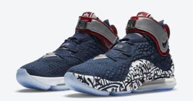 Tenisky Nike LeBron 17 Graffiti Cold Blue CT6047-400