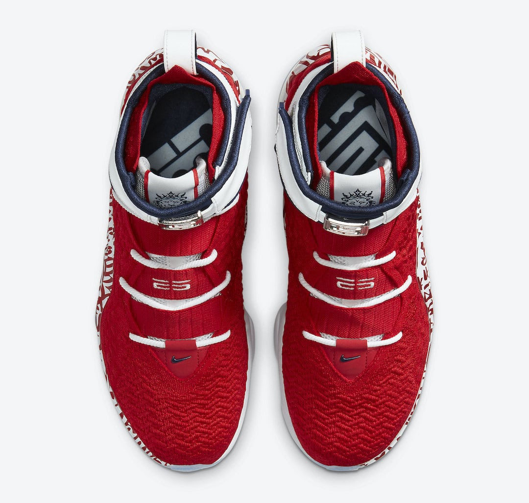 Tenisky Nike LeBron 17 Graffiti Fire Red CT6047-600
