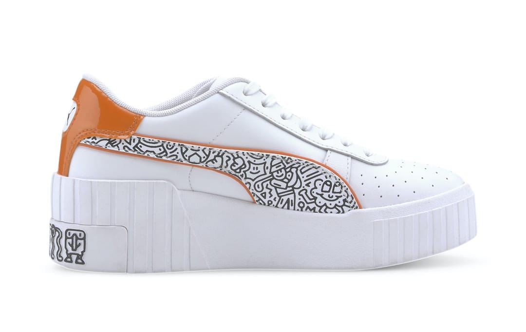 Tenisky PUMA Cali Wedge Mr Doodle 374210-01