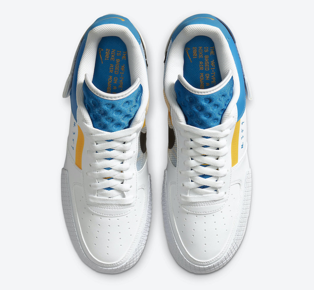 Tenisky Nike Air Force 1 Type White Blue CK6923-101