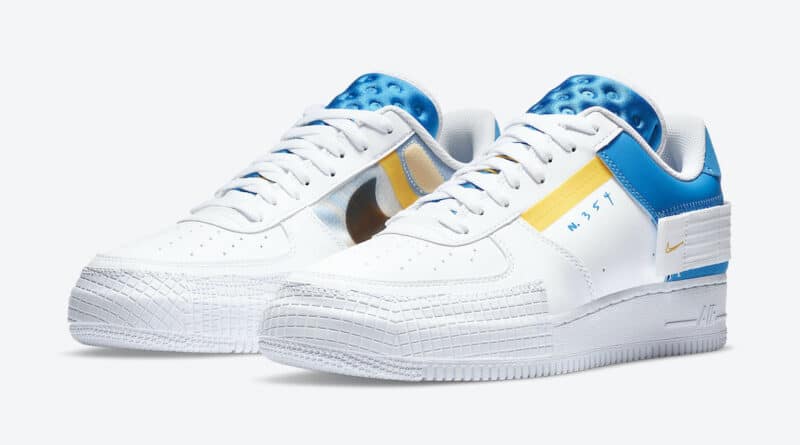 Tenisky Nike Air Force 1 Type White Blue CK6923-101