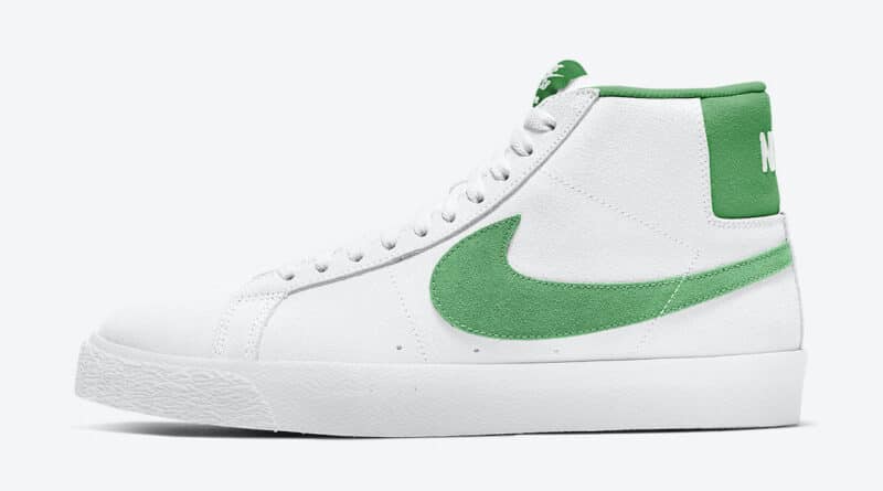 Tenisky Nike SB Blazer Mid White Green 864349-106