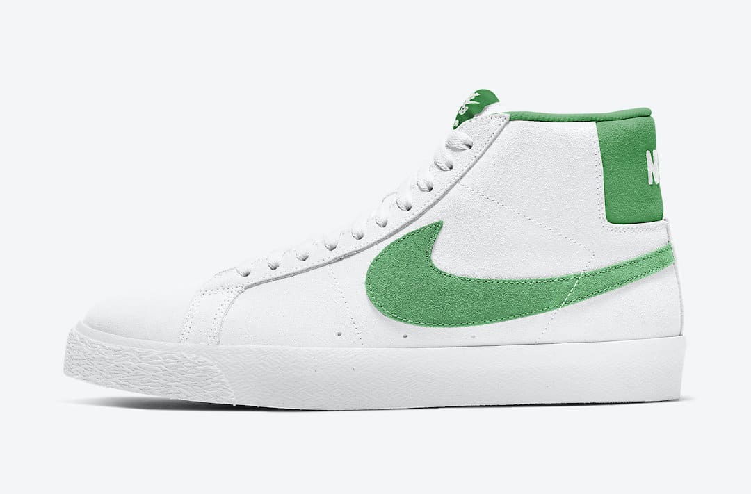 Tenisky Nike SB Blazer Mid White Green 864349-106