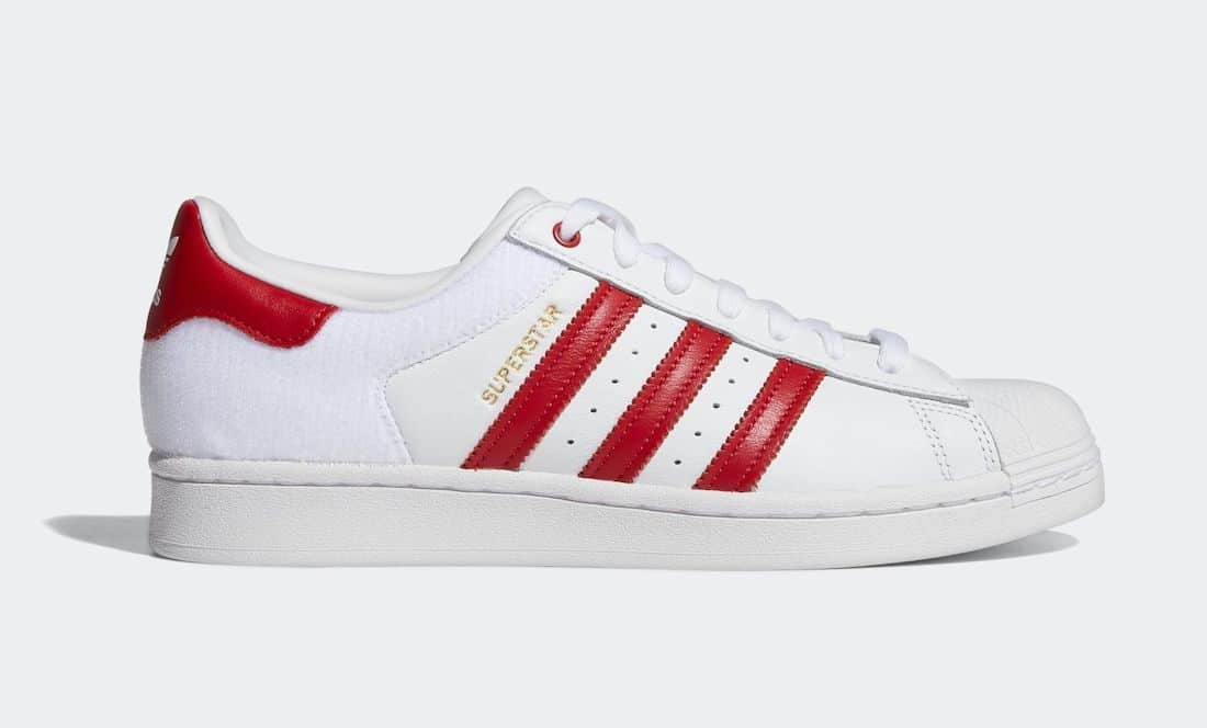 Tenisky adidas Superstar White Red FY3117