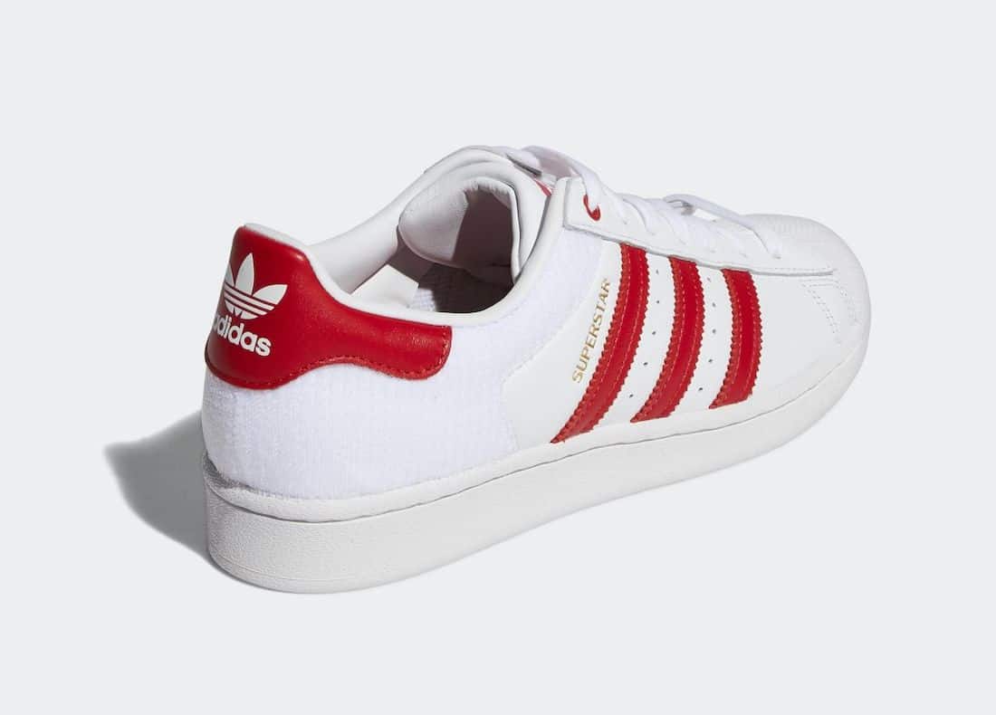 Tenisky adidas Superstar White Red FY3117