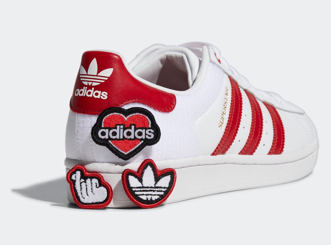 Tenisky adidas Superstar White Red FY3117