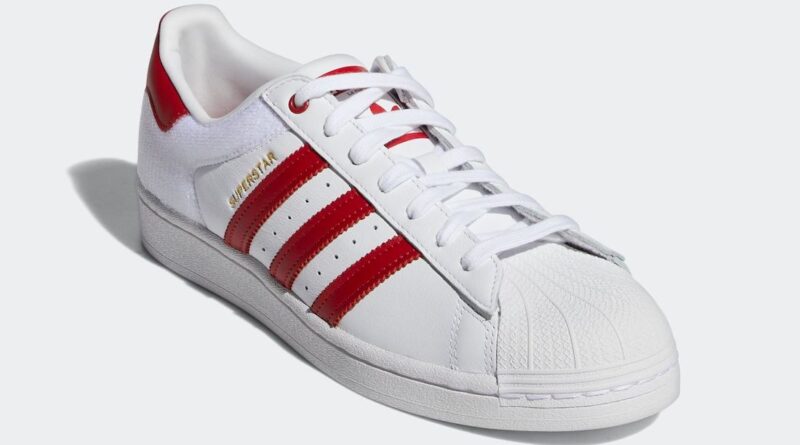 Tenisky adidas Superstar White Red FY3117