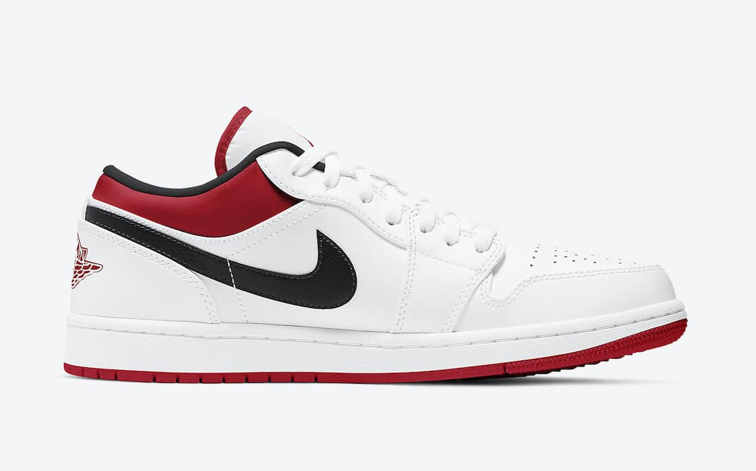 Tenisky Air Jordan 1 Low White Red 553558-118