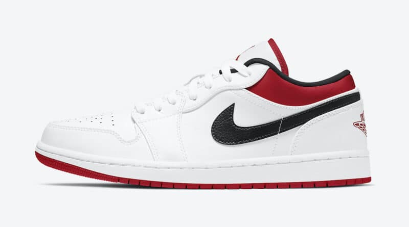 Tenisky Air Jordan 1 Low White Red 553558-118