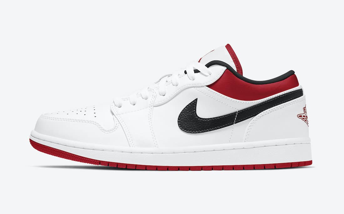 Tenisky Air Jordan 1 Low White Red 553558-118