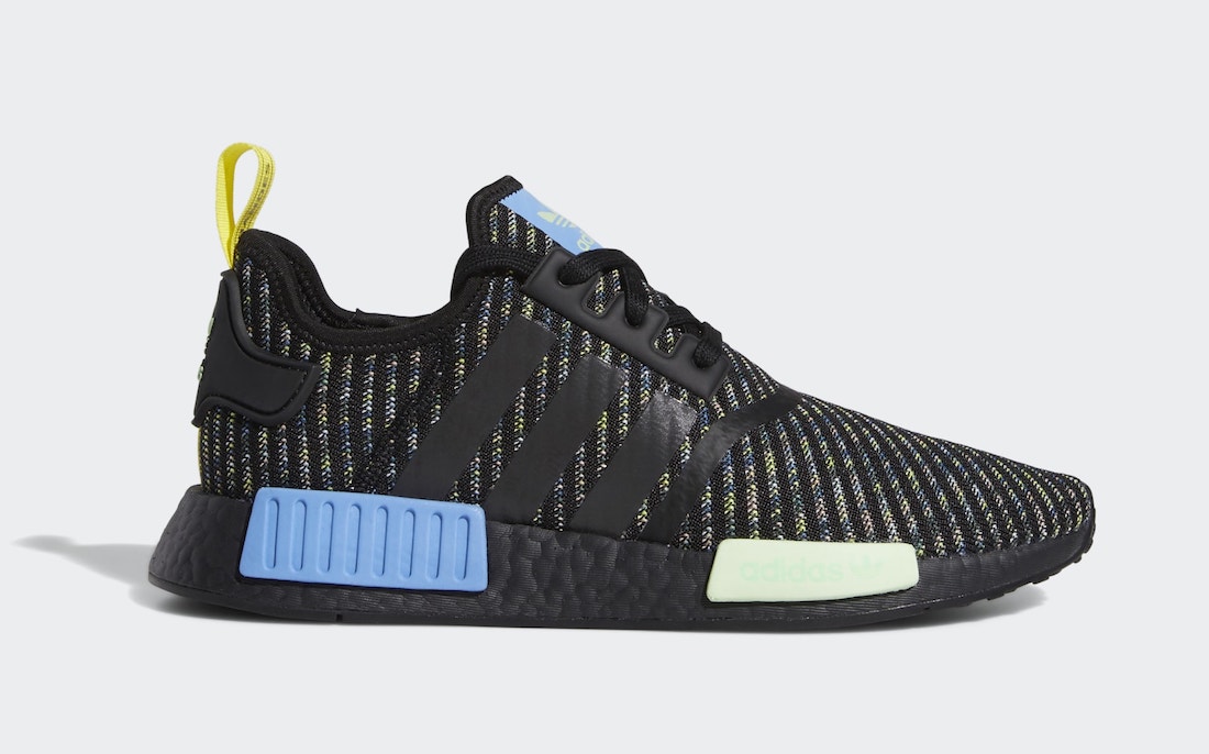 Tenisky adidas NMD R1 Black Real Blue EG7945