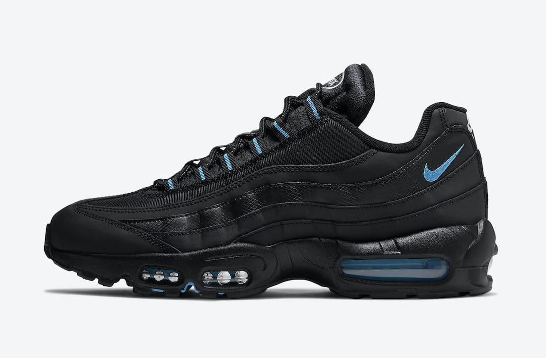Pánské černé tenisky Nike Air Max 95 Black/Laser Blue/White DC4115-001 nízké sportovní boty a obuv Nike