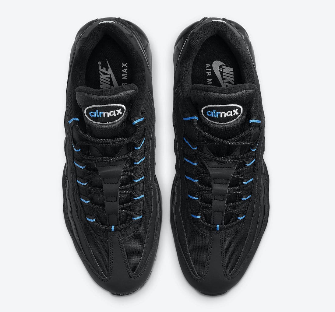 Pánské černé tenisky Nike Air Max 95 Black/Laser Blue/White DC4115-001 nízké sportovní boty a obuv Nike