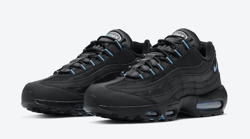 Pánské černé tenisky Nike Air Max 95 Black/Laser Blue/White DC4115-001 nízké sportovní boty a obuv Nike