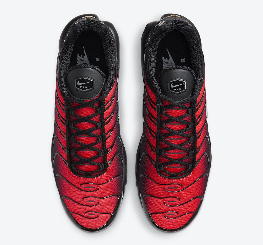 Pánské černé a červené tenisky Nike Air Max Plus White Silver Black Red DC1936-001 nízké sportovní boty a obuv Nike