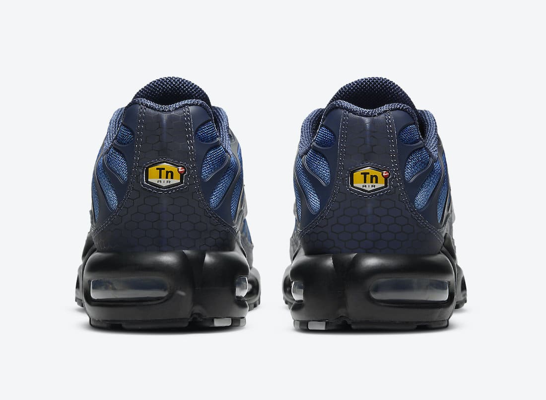 Pánské modré tenisky Nike Air Max Plus Blue Hex Black Silver Blue DC1935-400 nízké sportovní boty a obuv Nike