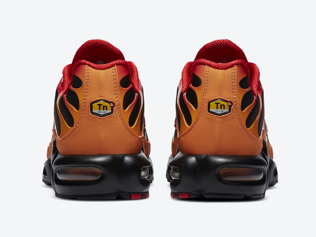 Pánské černé a červené tenisky Nike Air Max Plus Lava Black Red Magma Orange DA1514-001 nízké sportovní boty a obuv Nike