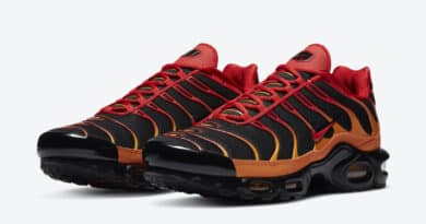 Pánské černé a červené tenisky Nike Air Max Plus Lava Black Red Magma Orange DA1514-001 nízké sportovní boty a obuv Nike