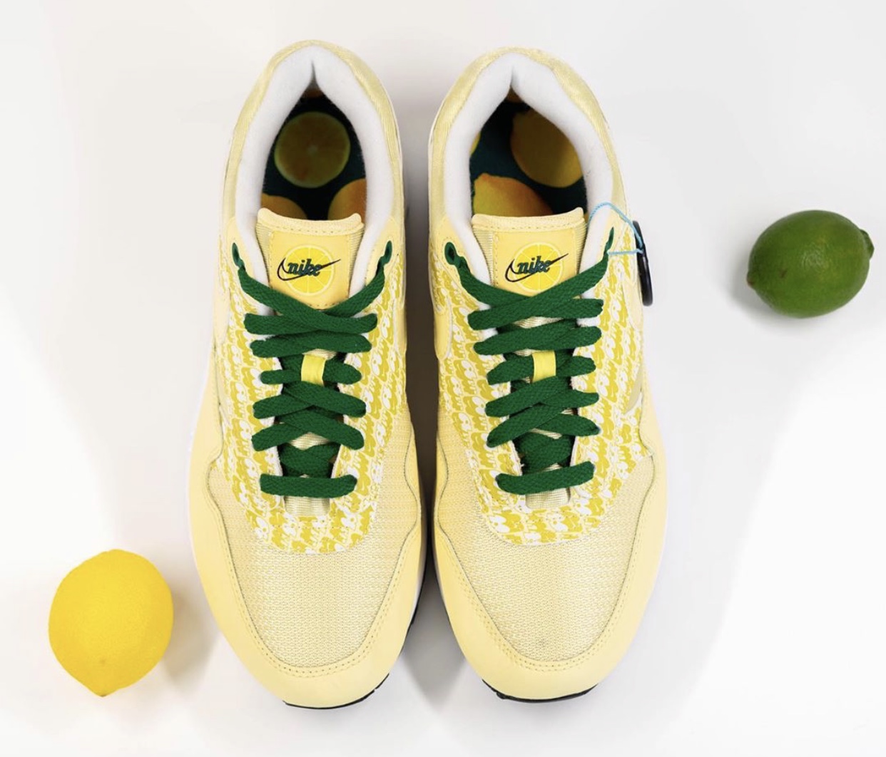 Pánské žluté tenisky Nike Air Max 1 Lemonade/Lemonade-Pine Green-True White CJ0609-700 nízké sportovní boty a obuv Nike
